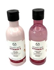 Image of The Body Shop Vitamin E Cream Cleanser & Hydrating Toner Set 250ml Discontinued