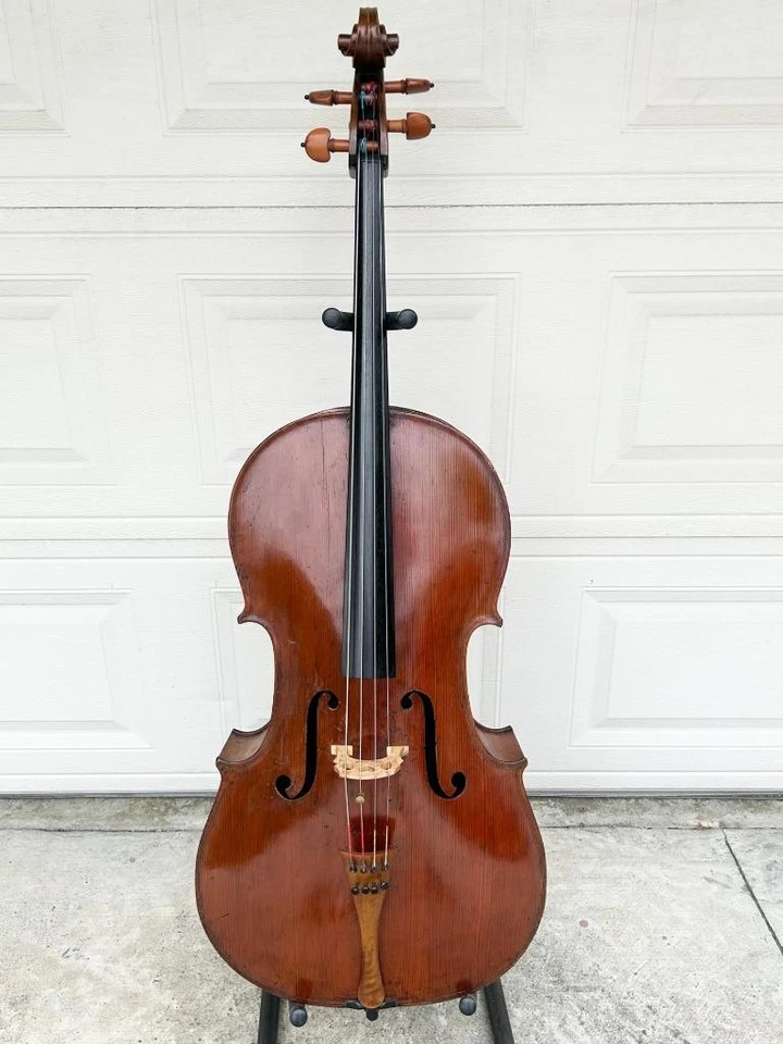Old Antique Cello 4/4 - Martin Stoss (1825 Wien) - Graft Neck - Image 2 of 4