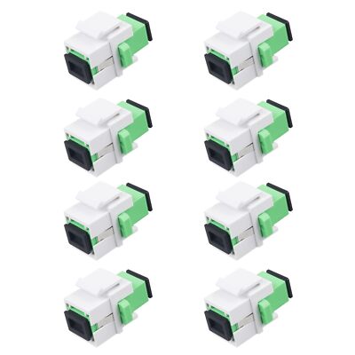 8 Pack SC/APC Fiber Optic Coupler Keystone Jack Modular for Patch Panels and ...
