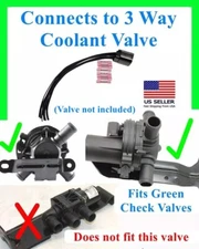 fits Ram 1500 3.6 5.7 Pacifica 3 Way Electric Coolant Valve Connector Plug Wire