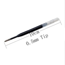10cm Long 0.5mm Tip Metal Gel pen Signing Pen Refill Fits for Schneider