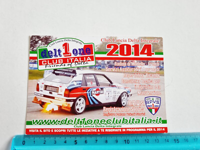 Postkarte Club Italien Lancia Delta Integrale 2014 Deltone RPVS Original Neu