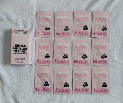 Soo AE Açaí Berry Revitalizing Sleeping Mask; 12  Pack.