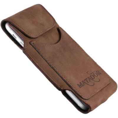 BlackBerry KeyOne Echt Leder Handy Tasche Magnetverschluß Matador Braun-6  Case