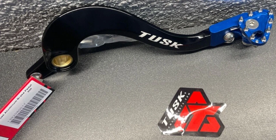 Pedal de freno Tusk 2012-2023 Yamaha WR450F WR 450F palanca de pie de aluminio negro azul Foto 4 de 4
