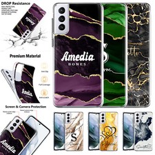 Printed Case Personalised Marble Cover For Samsung Galaxy A56 A36 A16 S25 S24