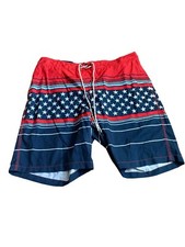 Goodfellow  Co. Men's Multicolor Swim Trunks With Liner Xl