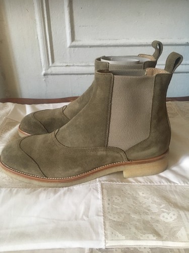 Ladbroke Dark Sisal Chelsea Boots Size 