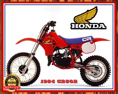 Honda Motorcycle - 1984 CR80R - Metal Sign 11 x 14 | eBay