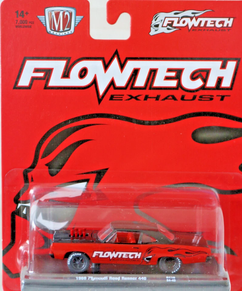 Same Day Shipping NEW 1969 Plymouth Road Runner 1/64 Scale 440 Flowtech Exhaust - Image 2 of 4