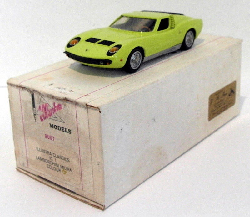 Miniature Illustra Models 1/43 – Lamborghini Miura Orange (IC1), En White Metal, Occasion