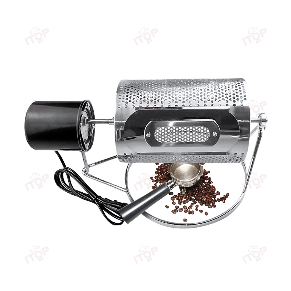 Coffee Roaster Drum Stainless Steel Coffee Bean Roaster 100-250g Coffee  Tools