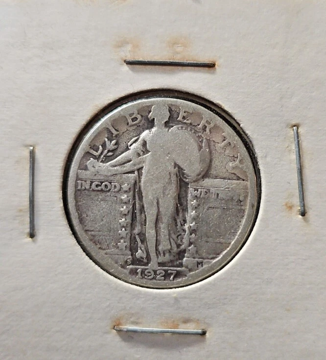 1926S/ 1927S/ 1928S/ 1929S Standing Liberty Quarter Set, F-VF, RARE FIND! - Image 3 of 4