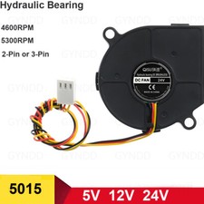 5015 DC Brushless 5V - 24V Silent Radial Turbo Blower Fan Cooling for 3D Printer