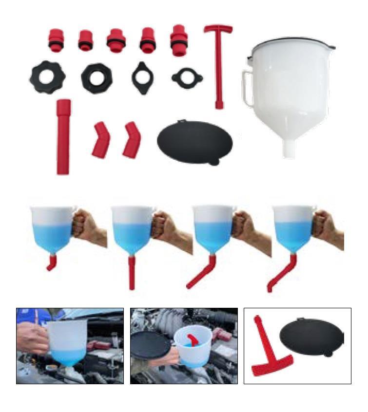 Spill Proof Funnel Kit (Oil Coolant Fluid Cooling System)