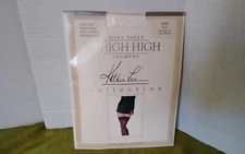 Silky Sheer Lace Top Thigh High Legwear Kathie Lee Collection Plus Size White