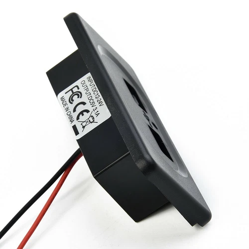 12 V Auto Steckdose Dual USB Ladegerät Buchse Für KFZ Einbau Wohnmobile Wohnwage - Bild 1 von 4