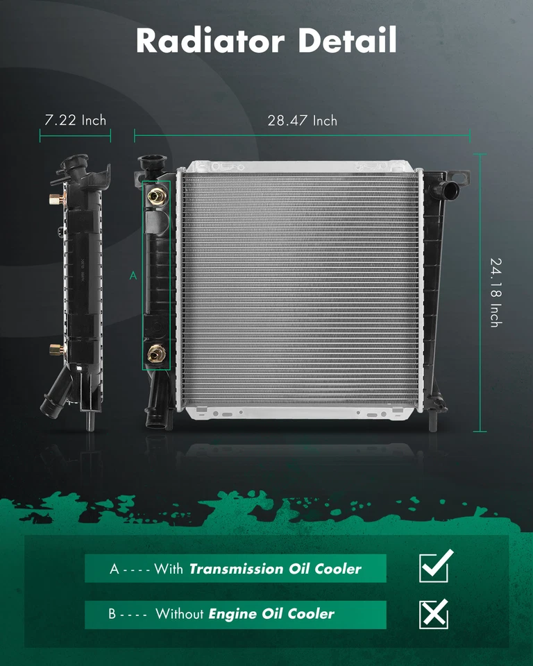 Radiador de aluminio 1164 para Ford Explorer Mazda Navajo 1991 1992 1993-1994 4,0 L Foto 2 de 4