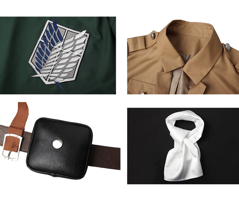 Attack On Titan Levi Ackerman Cosplay Full Set Costumes Halloween