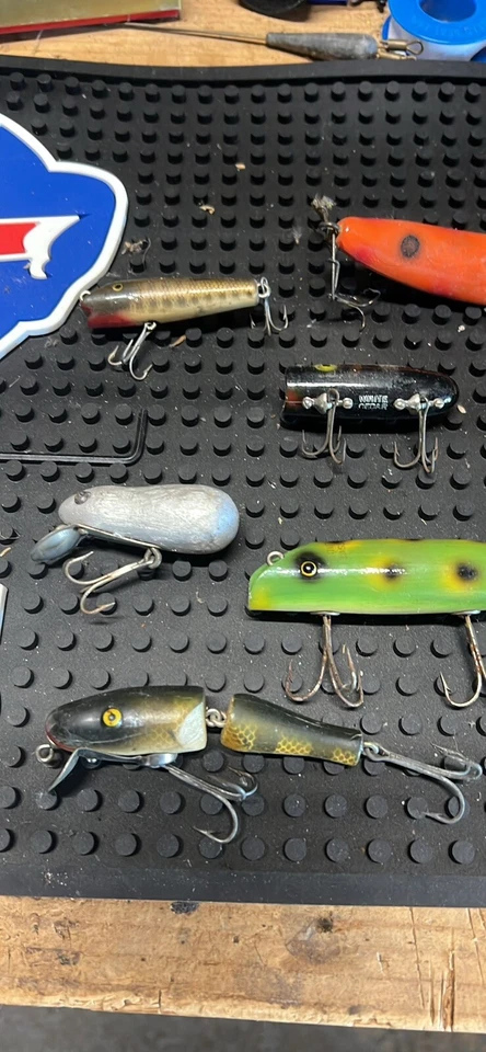 Señuelos de pesca vintage South Bend Creek Chub 8 unidades Foto 2 de 3