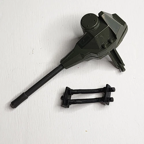 1983 Vtg Gi Joe Dragonfly Laser Cannon w/ Power Cord Green Vehicle Parts Piece