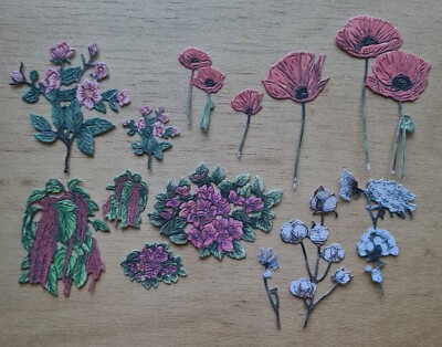 4 Sets Highlight Crafts zwei rote Rotkehlchen ''bodenloser Bündel'' Stanzteile