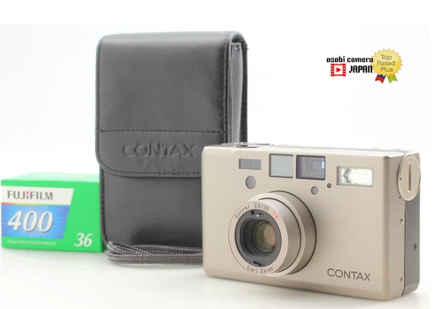 Double Teeth [Top MINT w/ Case] Contax T3 Titan Point & Shoot Film Camera JAPAN