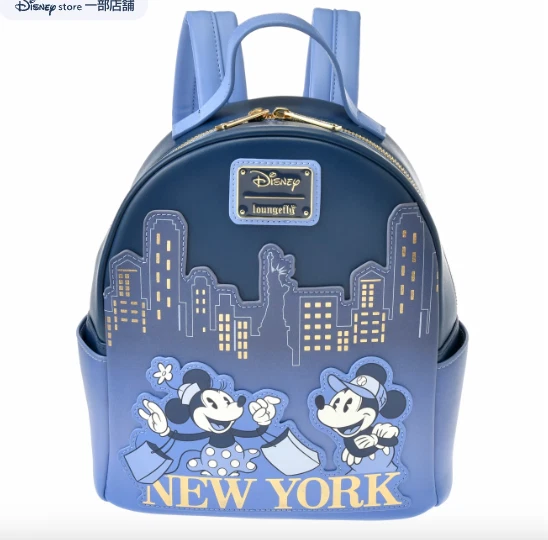 Mickey Mouse and Minnie Mouse New York Loungefly Mini Backpack