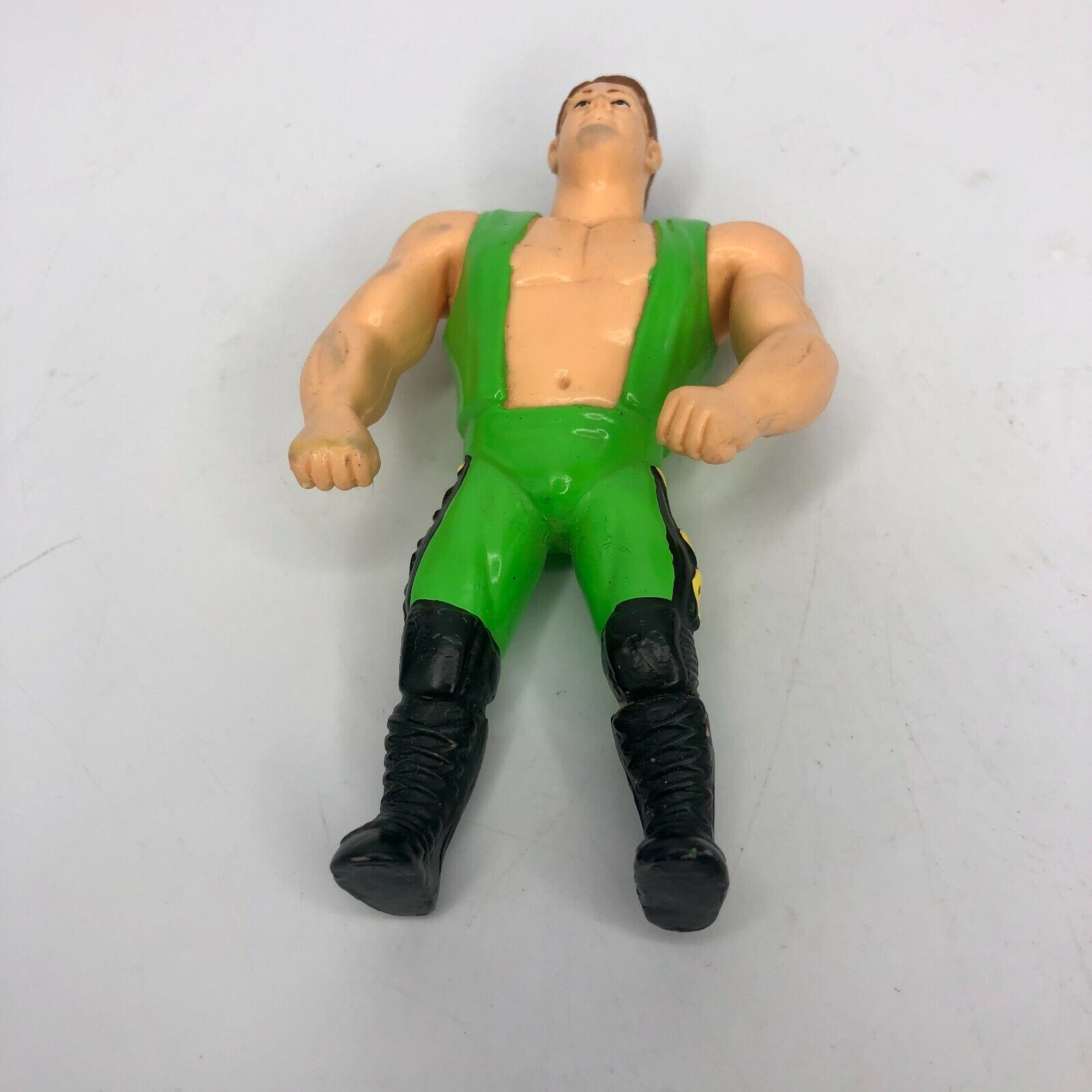 CUSTOM 2000 Just Toys WWF Bend-Ems Carded Action Figure - Grand Master  Sexay (Signed by Sexay) Displayed with JSA COA