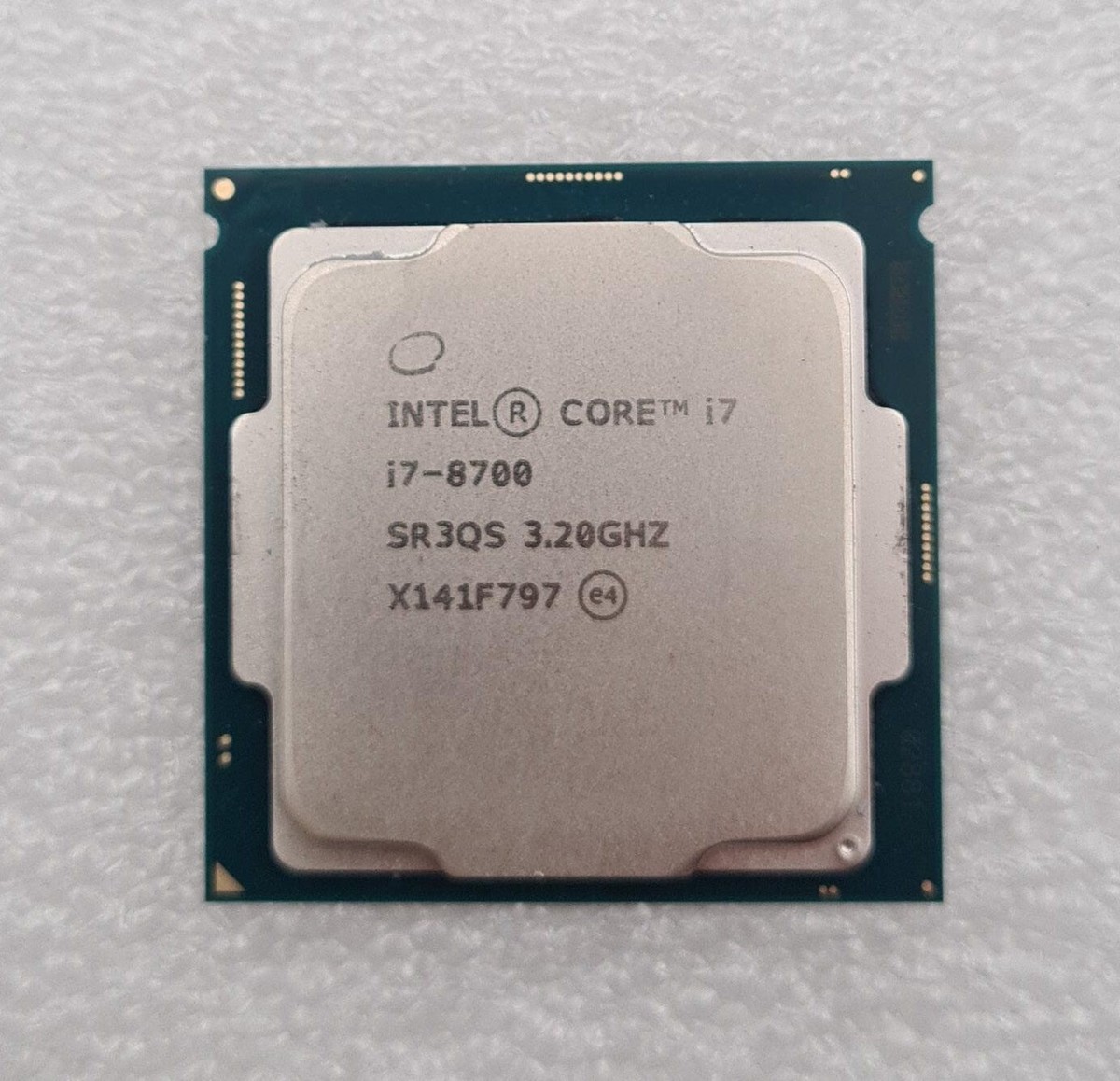 CPU Intel Core i7-8700 SR3QS 3.20GHZ Intel Core i7-8700 (SR3QS) 3.20Ghz 6-Core LGA1151 65W 12MB CPU