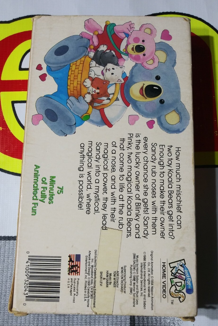 Noozles Koala Bear Magic VHS 1991 Cartoon Animation 75 Minutes Just