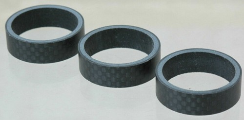 New Carbon Spacer 1-1/8" 10 10 10 mm 30mm 3cm Mat Black Fork Spacer MATT HEADSET - Picture 2 of 2