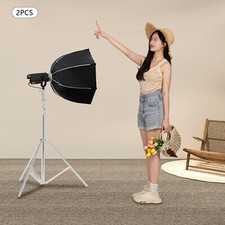 2pcs Photography Studio Lighting Softbox Photo Light Muslin Backdrop Stand Kit