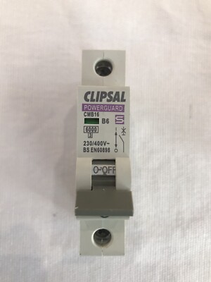 Clipsal 6Amp Typ B Leitungsschutzschalter, Sicherungen, Netzplatine, Verbrauchereinheit