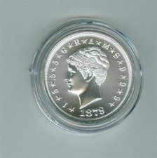 INTAGLIO MINT 1879 STELLA COILED HAIR 1/2 OZ .999 HIGH RELIEF SILVER ROUND GEM