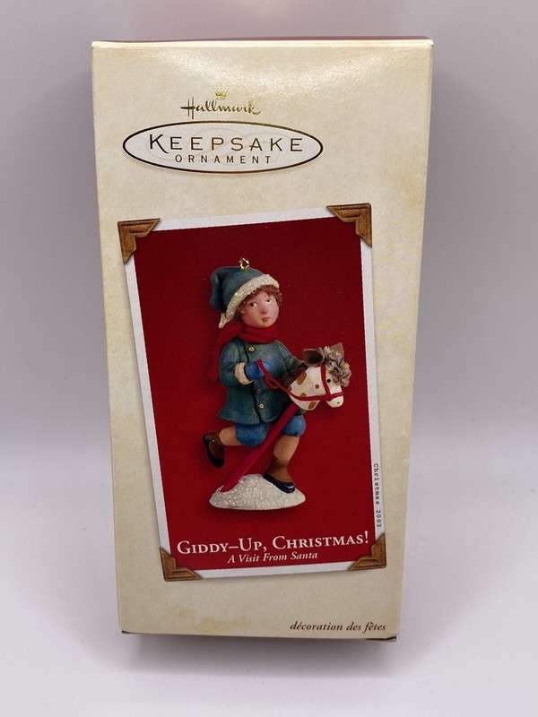 Hallmark Keepsake 2003 Giddy Up, Christmas! A Visit from Santa- NEW- READ