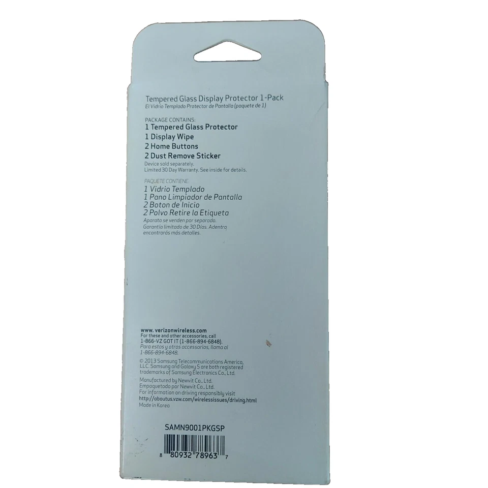 Paquete de 1 protector de pantalla de vidrio templado para Samsung Galaxy Note 3 Foto 2 de 2