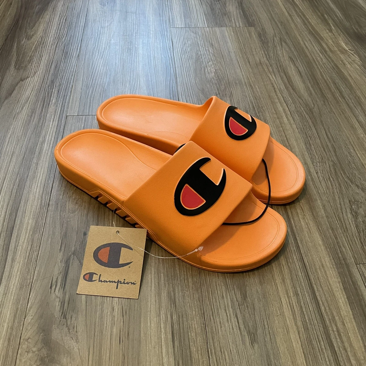 Champion slides hot sale orange