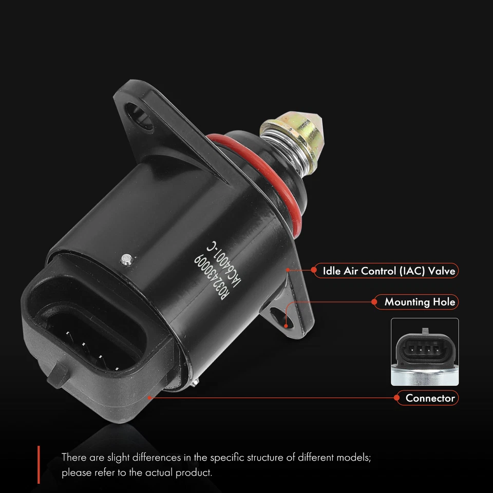 Válvula de control de aire de ralentí para Chevrolet S10 1994-1997 GMC Sonoma 1994-1997 Pontiac Foto 3 de 4