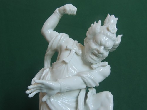 De colección Fitz & Floyd Blanc De Chine Estatua China Guerrero Samurai Asiático 1976 - Imagen 2 de 13