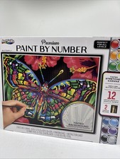 ArtSkills Premium Paint-By-Number Butterfly Kit 10" X 12" Canvas Acrylic