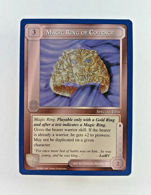 Magic Ring of Courage - Middle Earth CCG card (1995 ICE) MECCG Wizards Unlimited