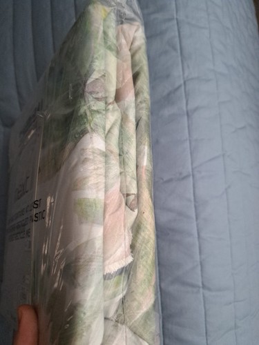 Next Green Digital Tropical Leaf Trim King Size Duvet Cover Set 100% Cotton - Picture 5 of 8