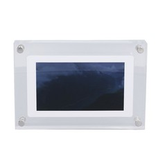 Marco digital acrílico transparente de 5 pulgadas, reproductor de video fotográfico USB 480x854