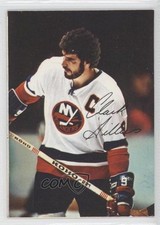 1977-78 O-Pee-Chee Glossy Insert Square Corners Clark Gillies #6 HOF 0a1