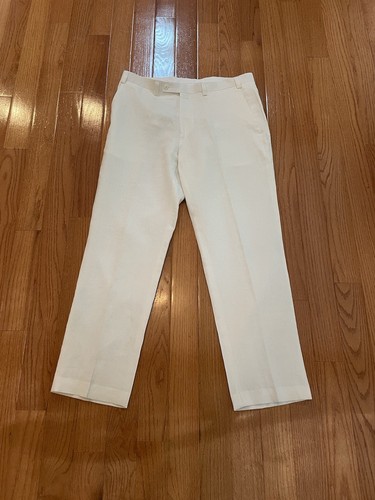 Calvin Klein 100% Linen Men’s White Pants Size 38