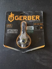 Gerber GDC Five Tools In One Keychain Zip Hex Tool 1740 + 5 bit sizes