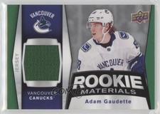 2018-19 Upper Deck Rookie Materials Adam Gaudette #RM-AG ld9