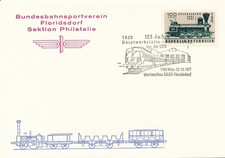 Sonderstempel 1977:  125 Jahre ÖBB - Hauptwerkstätte  Floridsdorf   (144D)