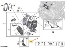 BMW X1 U11 Turbolader Ölrücklaufleitung 11428489614 NEU ORIGINAL